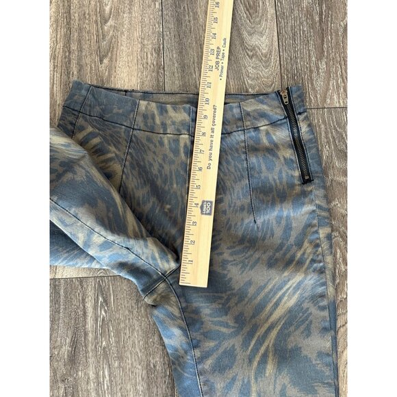URBAN OUTFITTERS BDG ANIMAL PRINT HIGH RISE SKINNY STRETCH JEANS SZ 28 SIDE ZIP - Picture 5 of 11